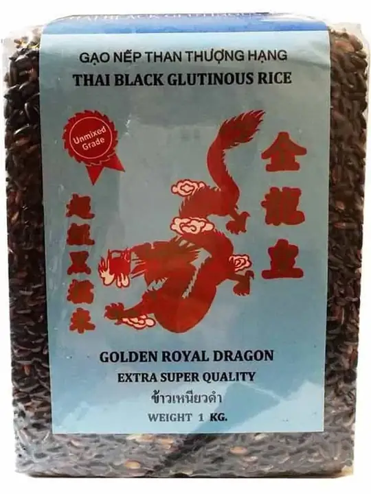 Golden Royal Dragon Thai Svart Klibbris 1kg ✖ 20