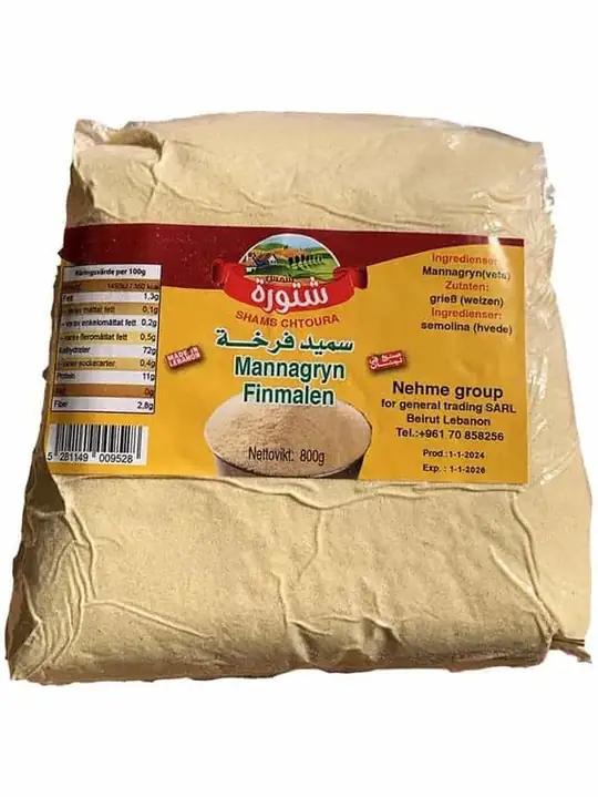 Shams Chtaura Extra Fint Mannagryn 800g ✖ 12