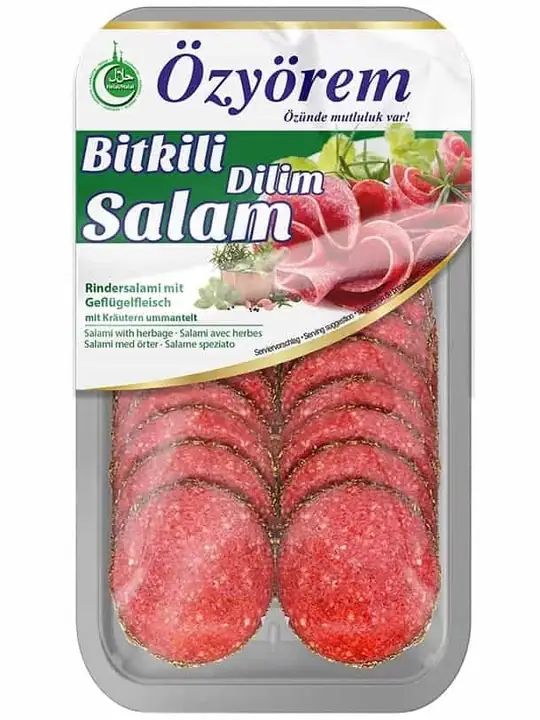 Özyörem Nötkött Salami Skivor med ört 80g ✖ 12