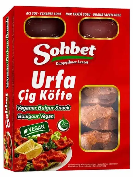 Sohbet Veganska Bulgur Biffar (Urfa-stil Cigkofte) 340g ✖ 8