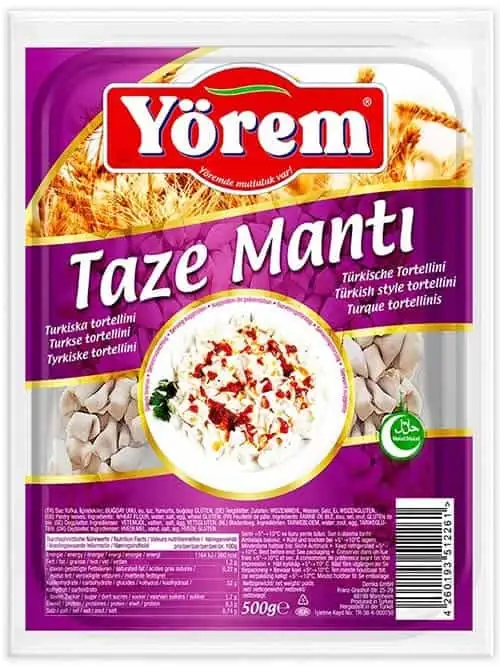 Yörem Färsk Turkisk Manti 500g ✖ 16
