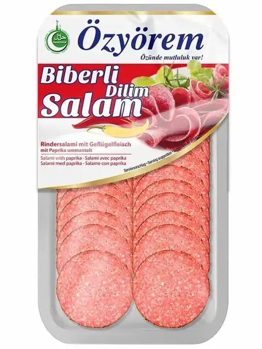 Özyörem Paprikatäckt Nötkött Salami Skivor 80g ✖ 12