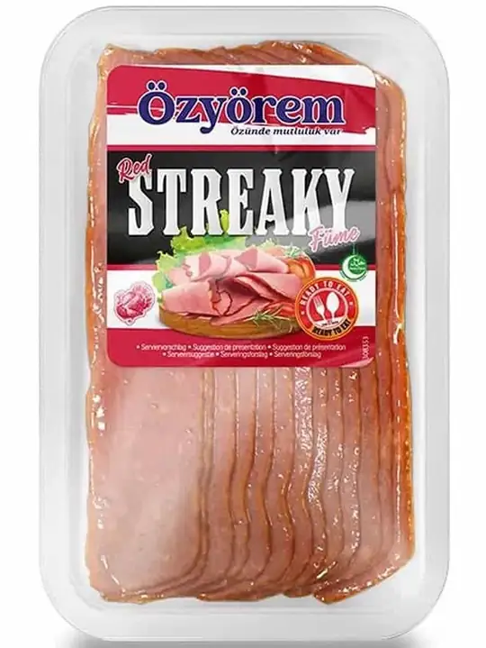 Özyörem Red Streaky Rökt kalkonskiva 130g ✖ 10