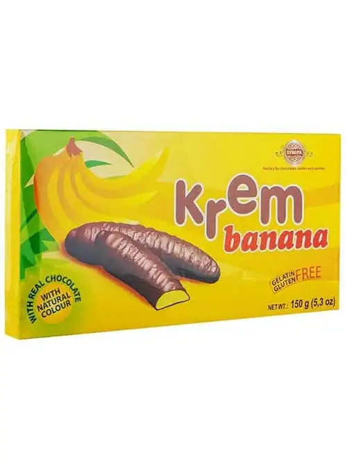 Evropa Kräm Banan - Chokladöverdragen 150g ✖ 24