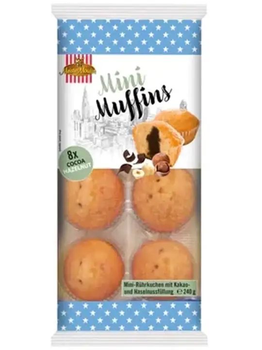 Meister Moulin Kakao & Hasselnöt Mini Muffin (8-pack) 240g ✖ 15