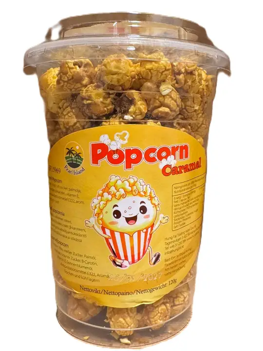 Pearl Island Snack Popcorn Karamel 120g ✖ 30