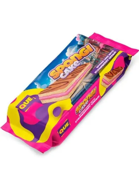 QUE SPONJY - Jordgubbskrämstårta 180g ✖ 20