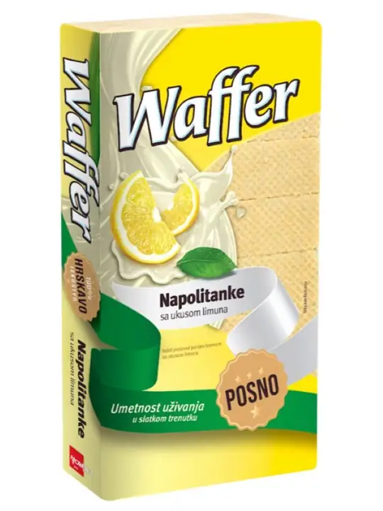 Waffer Napolitanke Med Citron Smak 400g ✖ 12