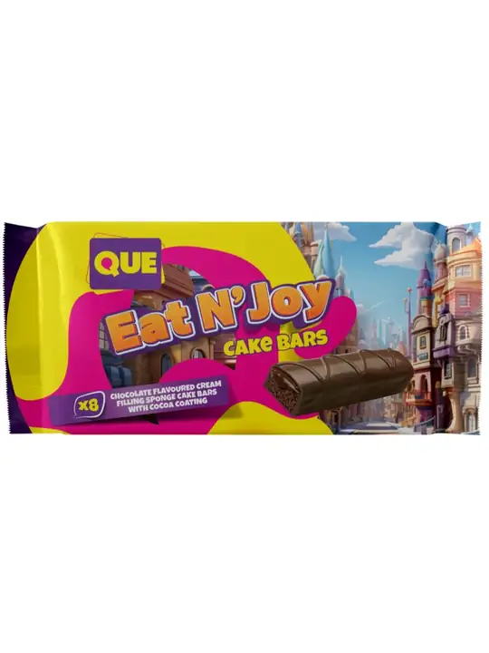 QUE EAT N JOY - Chokladkaka med grädde och kakao 160g ✖ 16