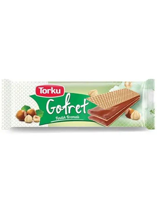 Torku Hasselnötskrämfylld Wafers 142g ✖ 19