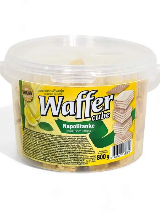 Waffer Napolitanke Wafer Cubs M Citron Fyllning 800g