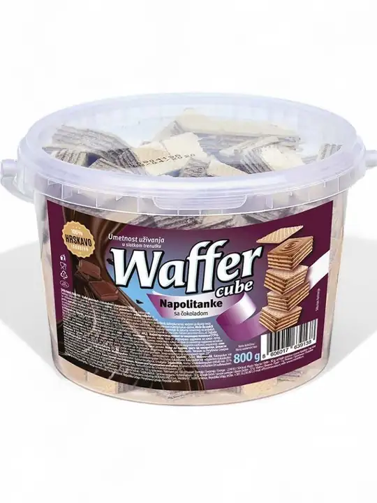 Waffer Napolitanke Wafer Cubs M Mjölk&Choklad Fyllning 800g
