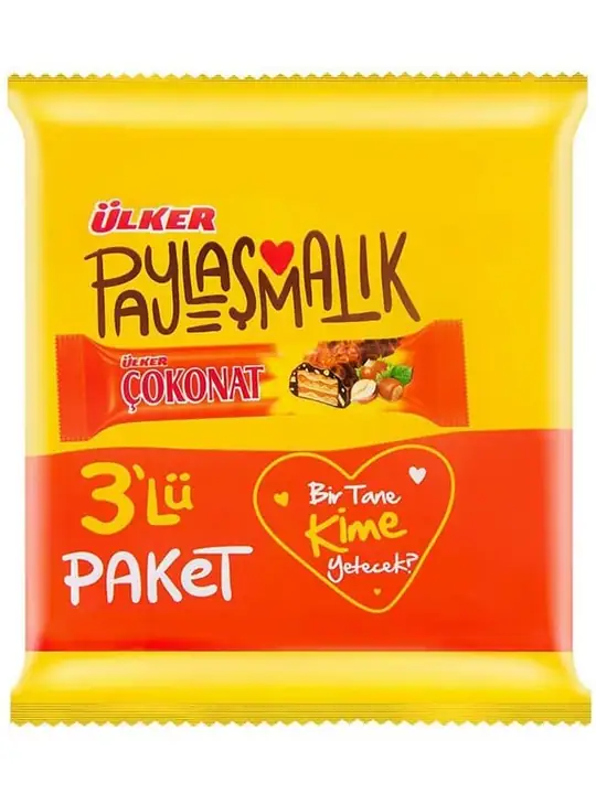 Ulker Cokonat Hasselnöts Wafers (3-Pack) 99g ✖ 24