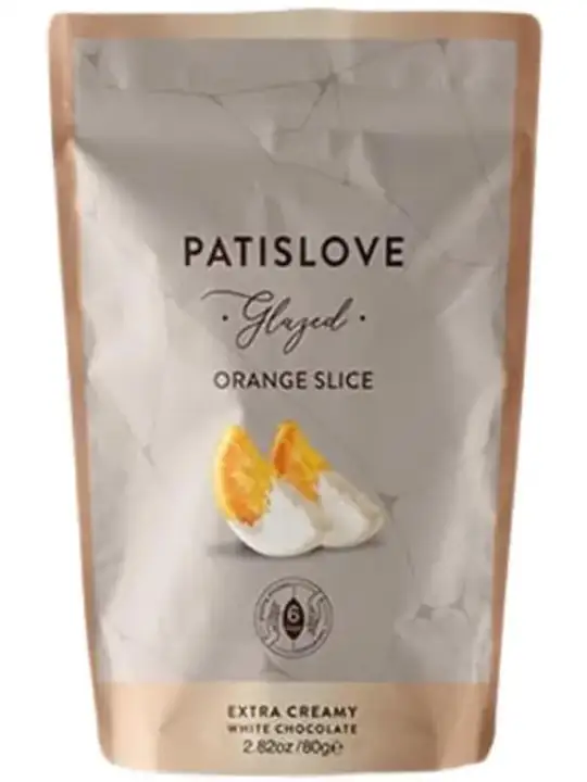 Patislove Vit Chokladdoppade Apelsinskivor 80g ✖ 12