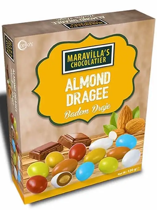 Maravilla's Chocolatier Mandeldragé Choklad 120g ✖ 24