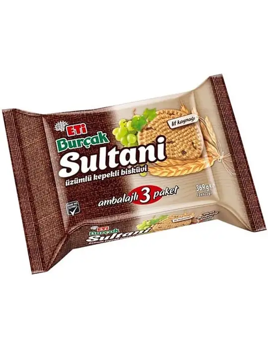 Eti Burcak Sultani Russin och Kli Kex 3-Pack 369g ✖ 14