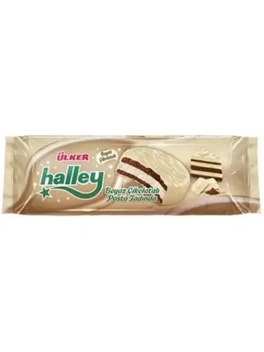 Ulker Halley Smörgåskex Vit Choklad 210g ✖ 12
