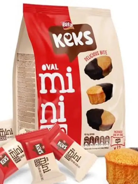 Bifa Oval Mini Kaka Naturell & Kakao ✖ 16