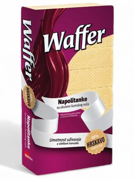 Waffer Napolitanke Wafer Med Skogsbär 400g ✖ 12