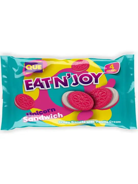 QUE EAT N JOY - Unicorn Sandwichkex 224g ✖ 20