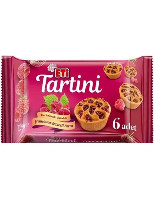Eti Tartini Hallontårta 6-stycken 114g ✖ 14