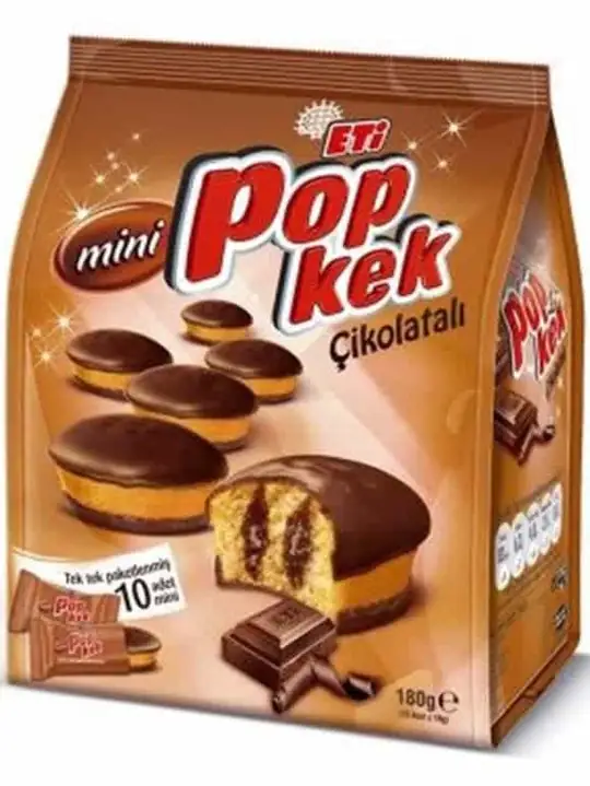 Eti Popkek Mini Chokladkaka 180g ✖ 10