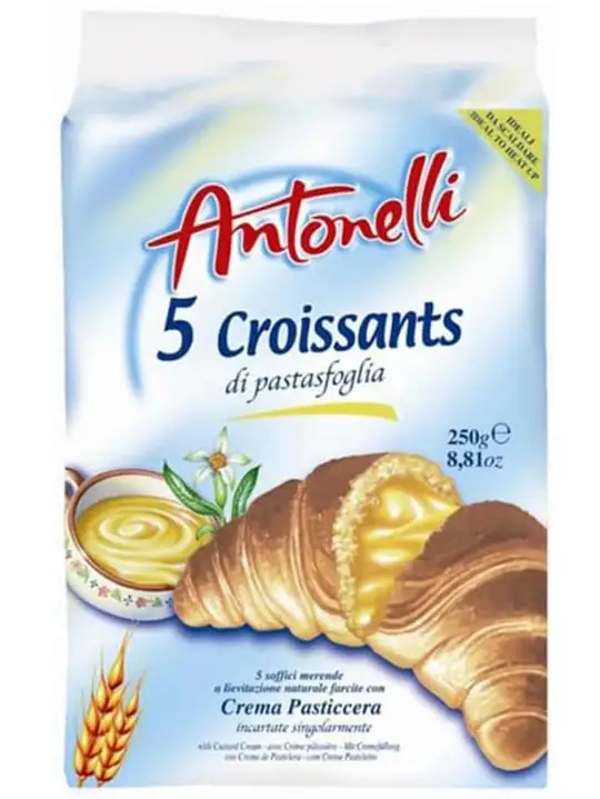 Antonelli Vaniljkrämfylld Croissant (5-pack) 250g ✖ 8
