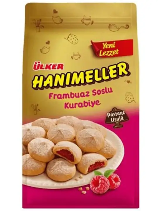 Ulker Hanimeller Hallonkakor 150g ✖ 12