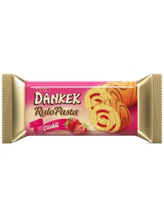 Ulker Dankek Rulltårta med Jordgubb 235g ✖ 8