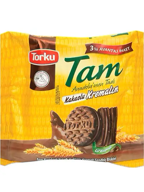 Torku Fullkorn & Havre Kakaokrämfylld Sandwichkex (3-pack) ✖ 12
