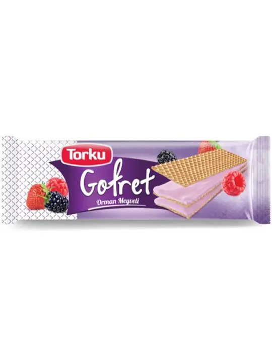 Torku Wafers med Skogsbärskräm 142g ✖ 19