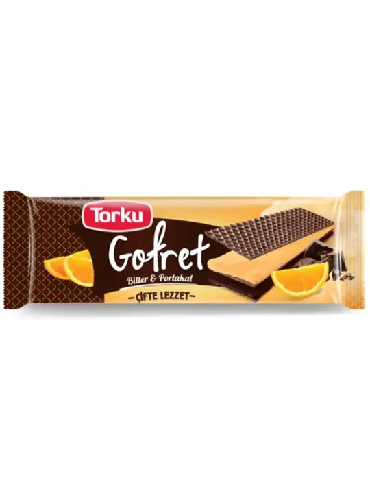 Torku Wafers med Bitter och Apelsinkräm 142g ✖ 19