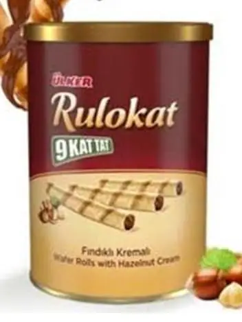 Ulker Rulokat Hasselnöts Wafer Rullar 170g ✖ 6