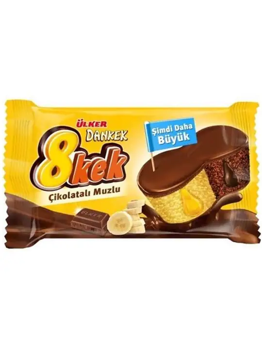 Ulker Dankek Chokladkaka med Banan 55g ✖ 24