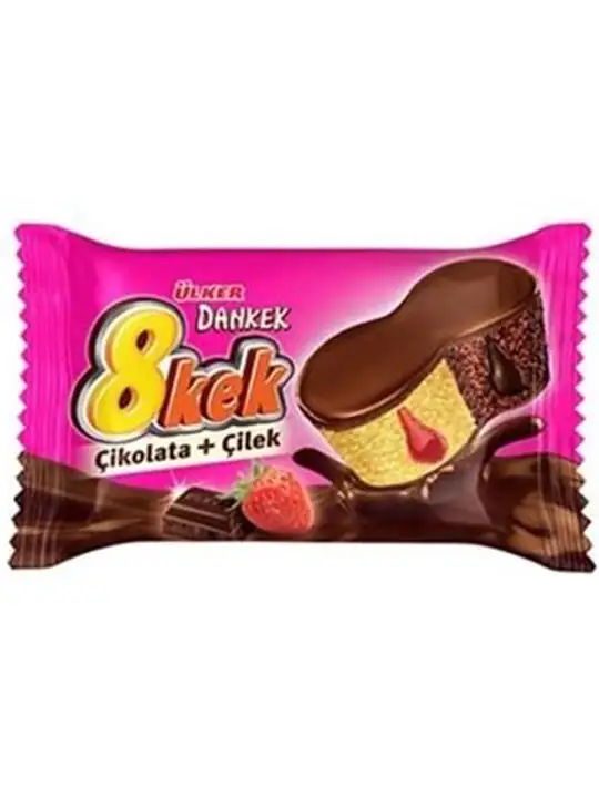 Ulker Dankek Chokladkaka med Jordgubb 55g ✖ 24
