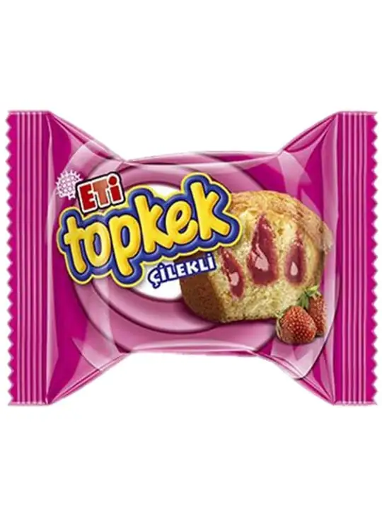 Eti Topkek Kaka med Jordgubbssmak 40g ✖ 24