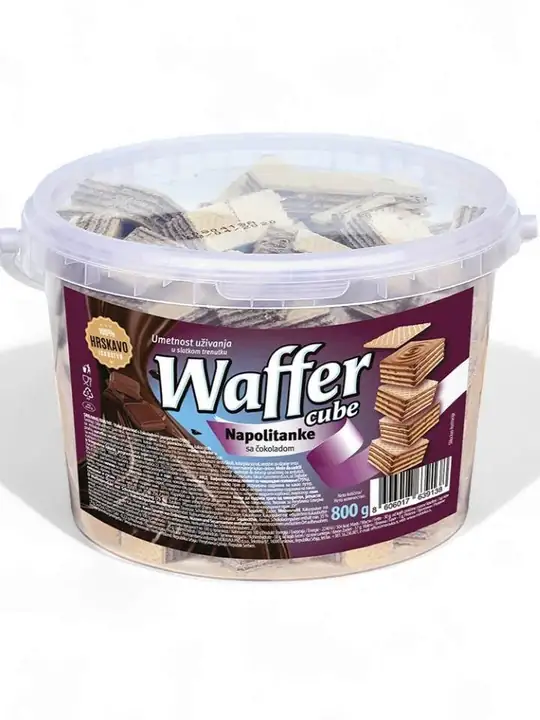 Waffer Napolitanke Wafer Cubs M Choklad Fyllning 1kg