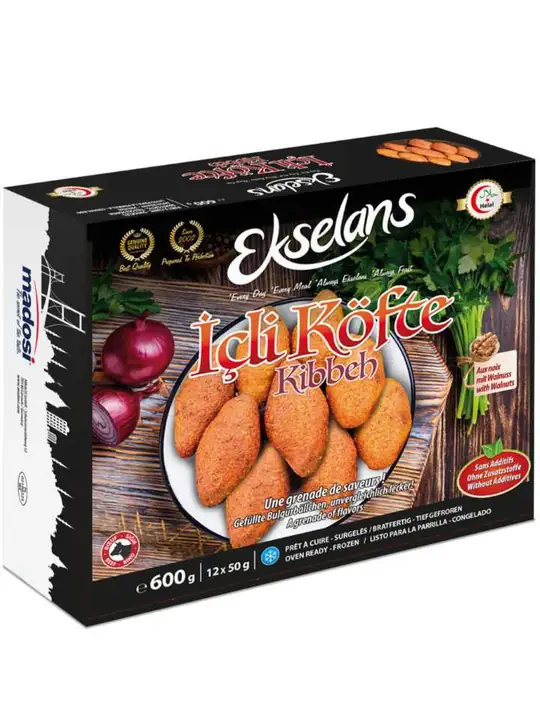 Ekselans Kibbeh icli köfte (nötfärs) (12 ad) 600g ✖ 10