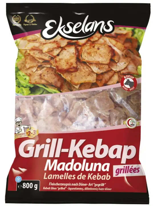 Ekselans Grillad Nöt Kebab - Madoluna 800g ✖ 5