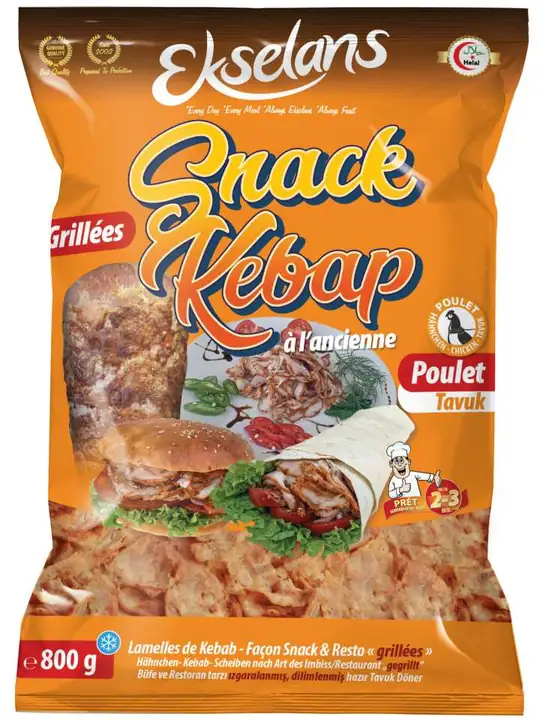 Ekselans Kyckling Kebab - Snack 800g ✖ 5