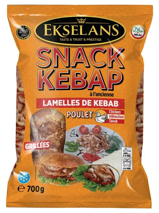 Ekselans Kyckling Kebab - Snack 700g ✖ 5