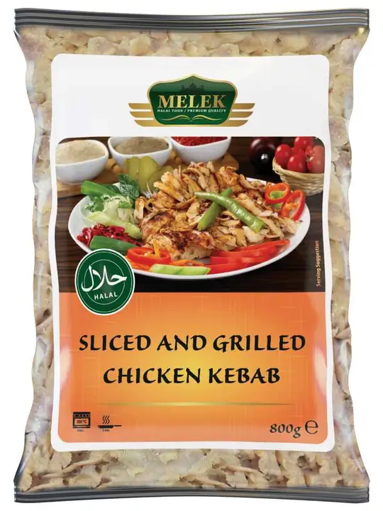 Melek Kyckling Kebab (skivad och grillad) 800g ✖ 10