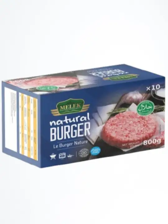 Melek Naturlig Burgare (10st) 800g ✖ 8