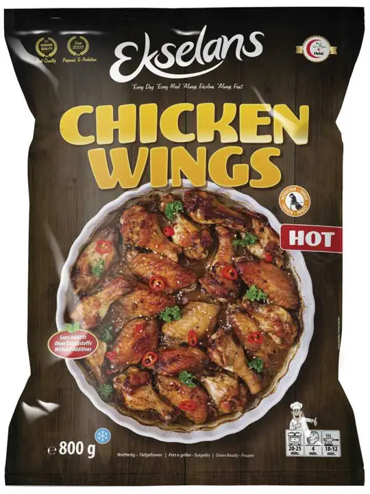 Ekselans Stark Kycklingvingar (Chicken Wings-Hot) 800g ✖ 9