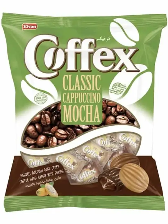 Elvan COFFEX Mix Kaffe hård godis (Klassisk-Cappuccino-Mocha) 700g ✖ 8