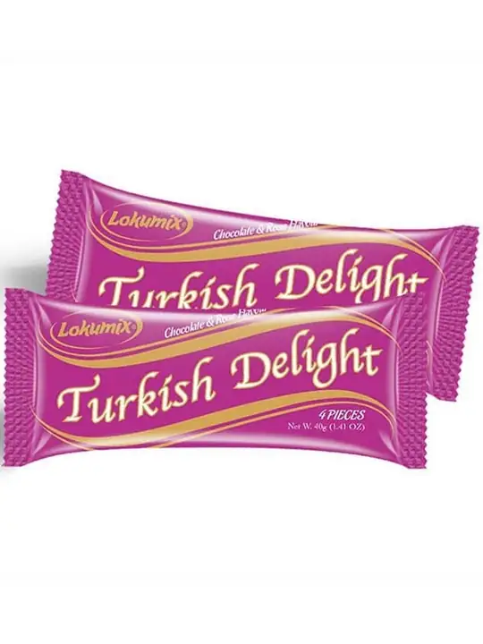 Lokumix Turkisk Delight - Rosensmaksatt med Choklad 40g ✖ 72