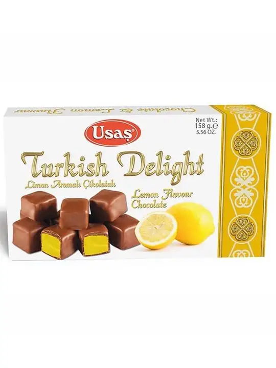 Usas Turkisk Delight - Citronsmaksatt med Choklad 158g ✖ 24