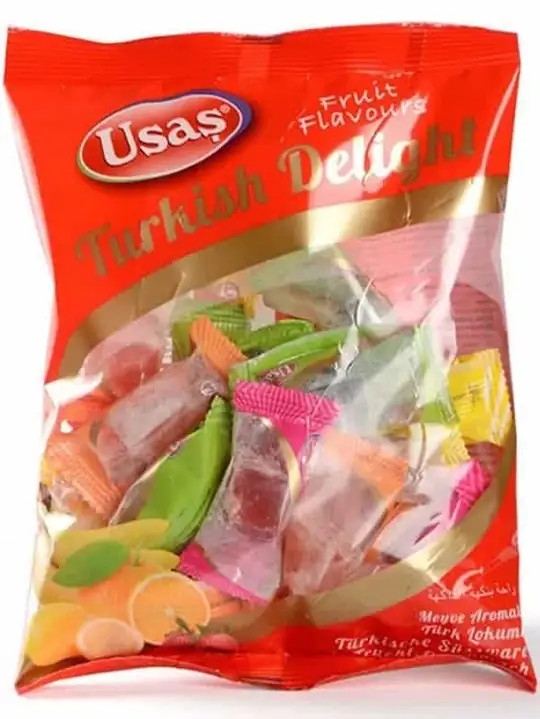 Usas Turkisk Delight - Blandad Frukt 200g ✖ 8