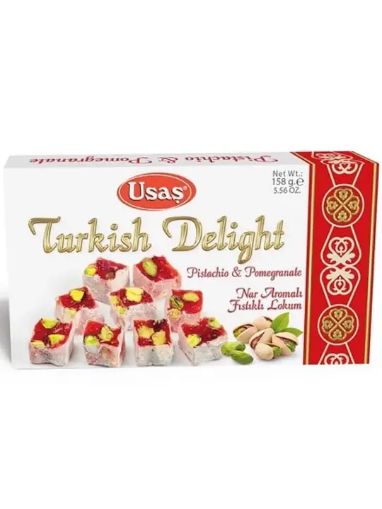 Usas Turkisk Delight - Granatäppelsmak & Pistage 158g ✖ 24