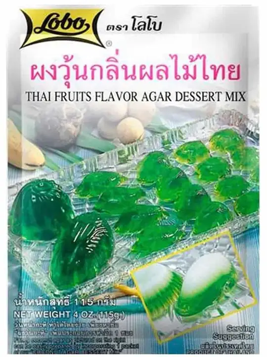 Lobo Agar Dessert med Thai Fruktsmak 115g ✖ 12